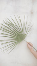 Load image into Gallery viewer, Hand-Printed Palma Leaf Cushion Cover | Linen & Jute Blend | fuga in Sicily
