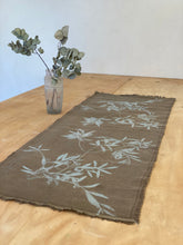 Load image into Gallery viewer, Tablecloth Olive light blue