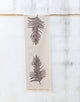 Hand-Printed Cycas Leaf Tablecloth | Cotton & Jute Blend | fuga in Sicily