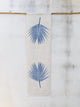 Hand-Printed Kentia Leaf Tablecloth | Cotton & Jute Blend | fuga in Sicily