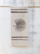 Hand-Printed Washingtonia Leaf Tablecloth | Cotton & Jute Blend | fuga in Sicily