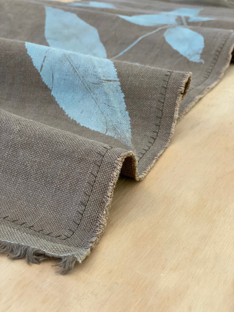 Hand-Printed Pekham Tree Tablecloth | Cotton & Jute Blend | fuga in Sicily