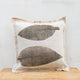 Hand-Printed Strelizia Leaf Cushion Cover | Cotton & Jute Blend | fuga in Sicily